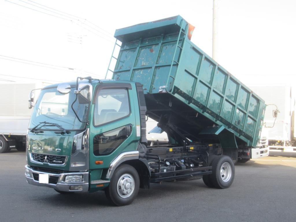 CD-0162】H25.1三菱のファイター 4t深ダンプ 8.7立米 リア観音開き
