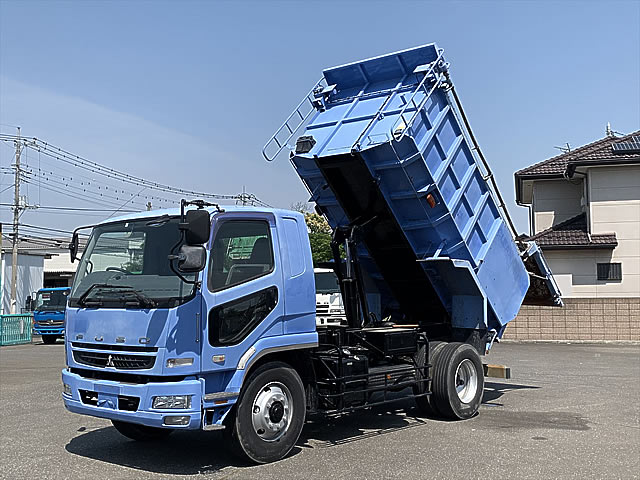 FZD-0018】H18.3三菱のファイター 増t深ダンプ リア油圧ゲート ベッド