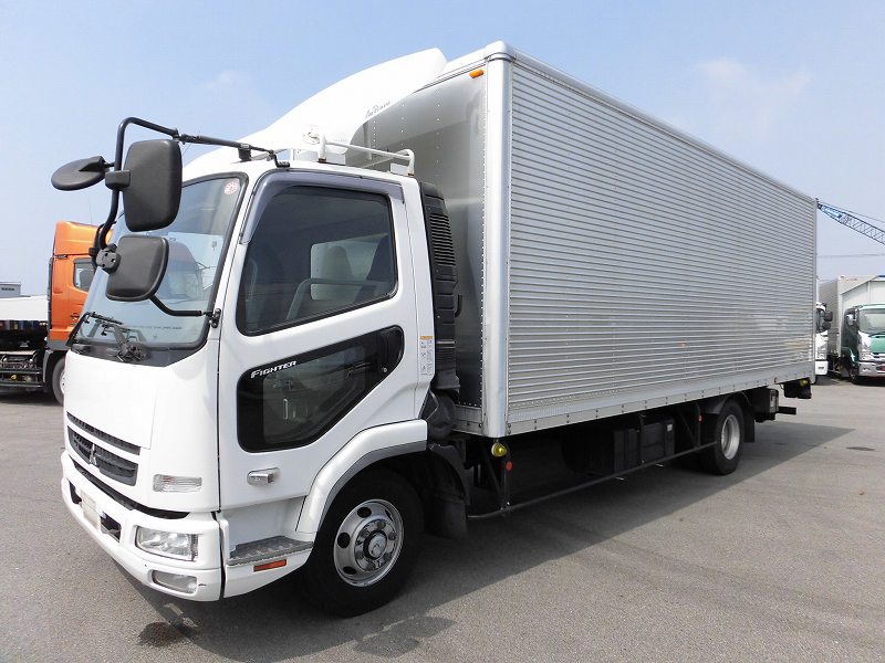 即納 中古車 三菱ふそう ファイター 4tワイド アルミバン 跳ね上げゲート Champacheval Fr