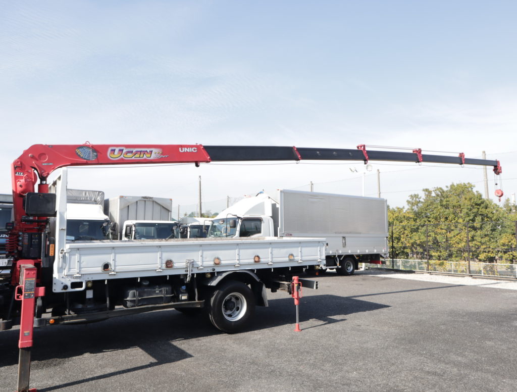 PZC-4183】H26.10三菱のファイター 4t標準ユニック製6段クレーン 2.93t