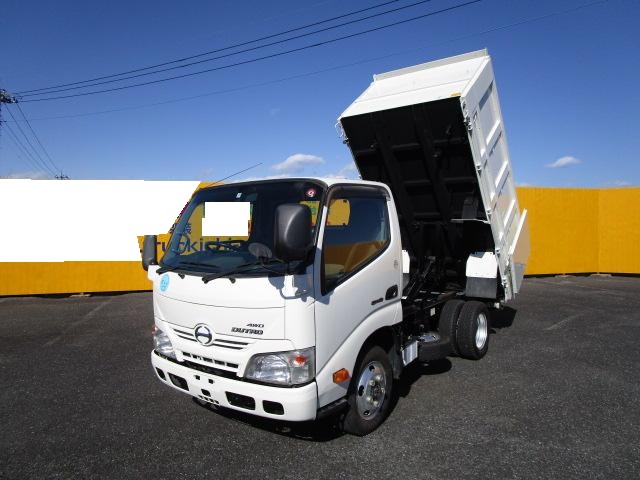 RD-4616】H26.11日野のデュトロ 2t深ダンプ 舟底 リア観音開き 全低床