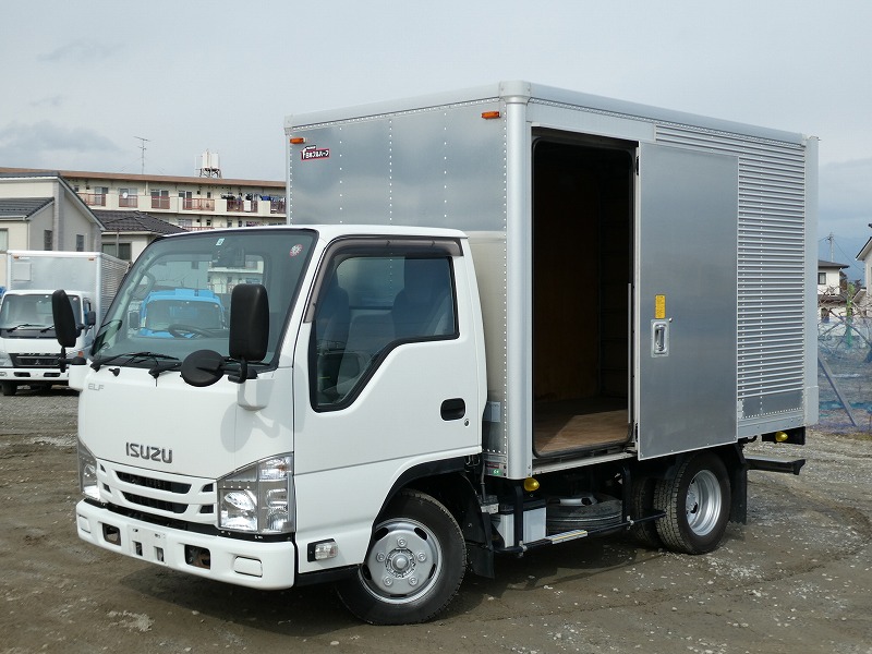 QB-1689】H27.4いすゞのエルフ 1.5t標準ショートアルミバン シャッター 
