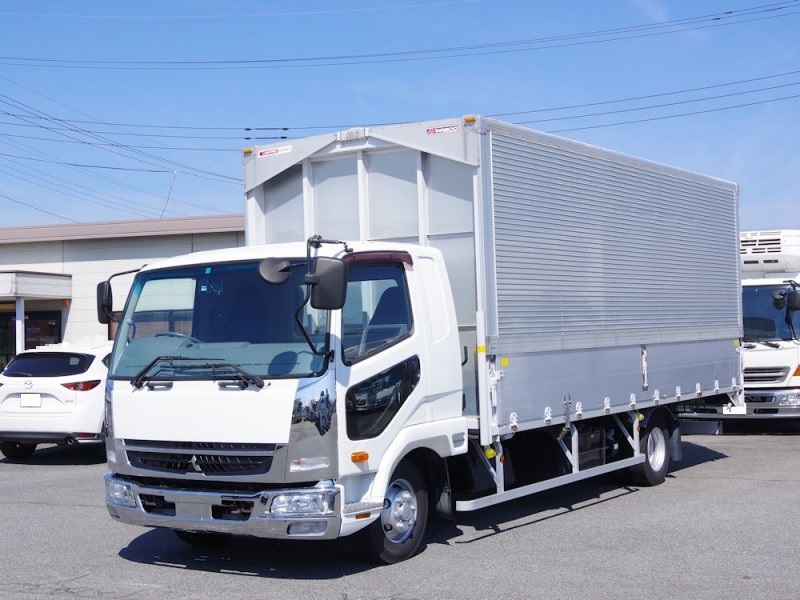 FW-6276】H27.5三菱のファイター 4tワイドアルミウィング ベッド付