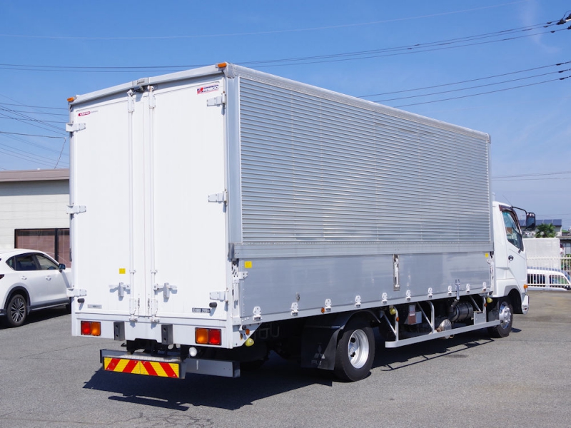 FW-6276】H27.5三菱のファイター 4tワイドアルミウィング ベッド付