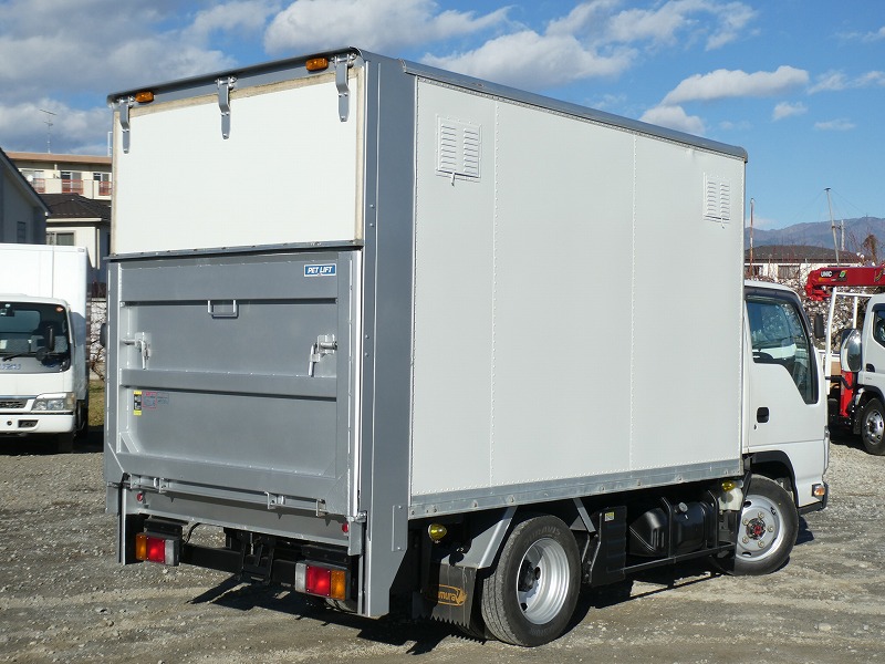 QB-6751】H29.11いすゞのエルフ 1.65t標準ショートアルミバン 跳ね上げ