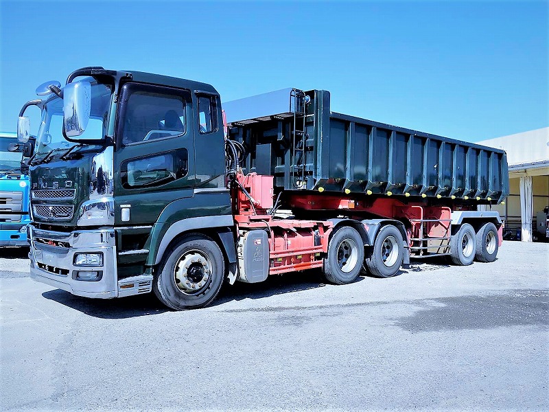 SGT-0067】H25.4三菱のSPグレート 重トラクタヘッド ダンプトレーラ 