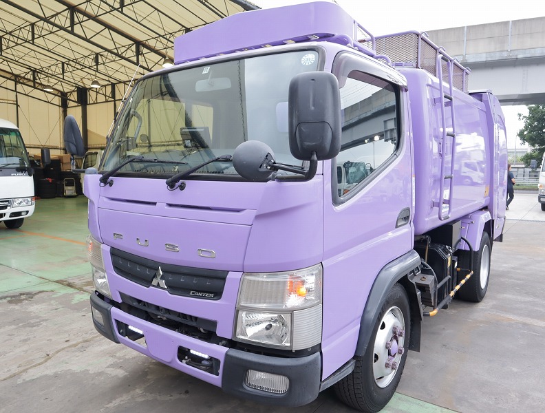 PZP-5038】H24.10三菱のキャンター 2.95tパッカー車(回転式) 5.1