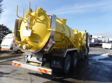 WV-1066】H29.5日野のプロフィア 10t超強力吸引車 圧力-96kpa 風量70